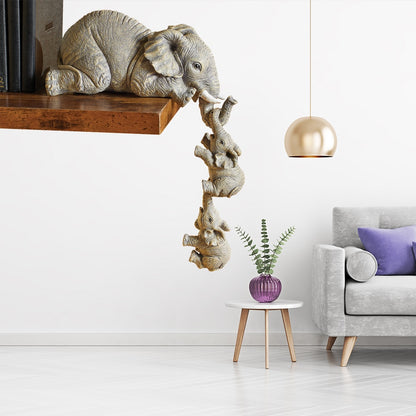 Trio of Hanging Elephant Statues